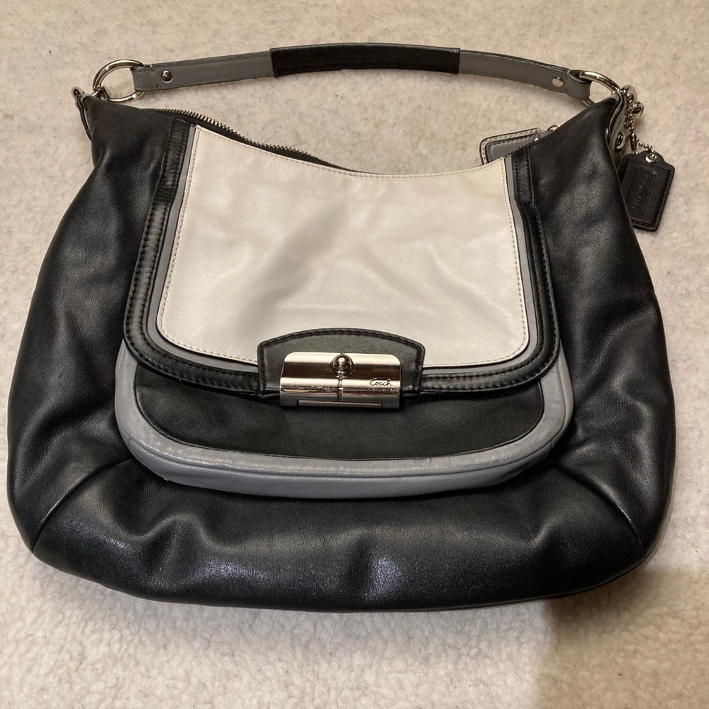 Coach Kristin leather colorblock purse